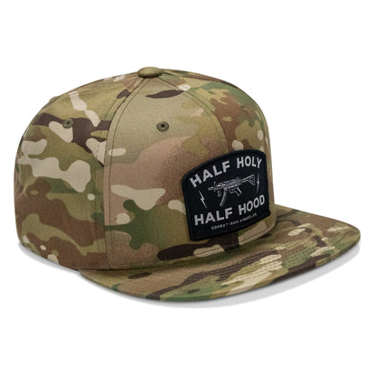 Half Holy. Half Hood. Flatbill Hat