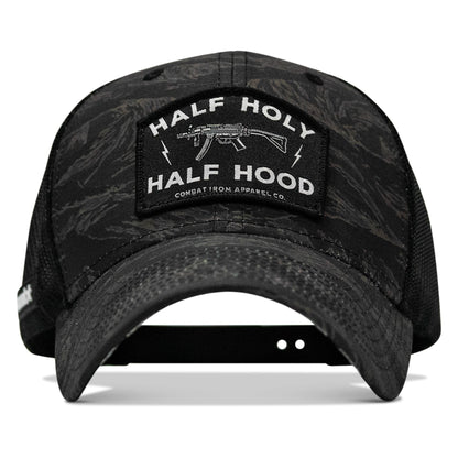 Half Holy. Half Hood Patch Original Ripstop Snapback Hat