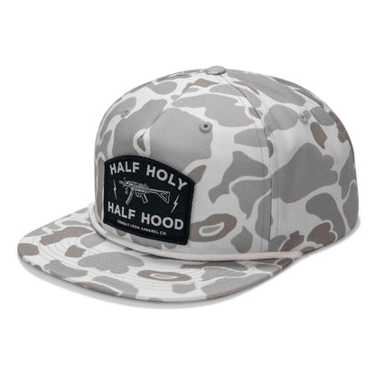 Half Holy. Half Hood. Flatbill Hat