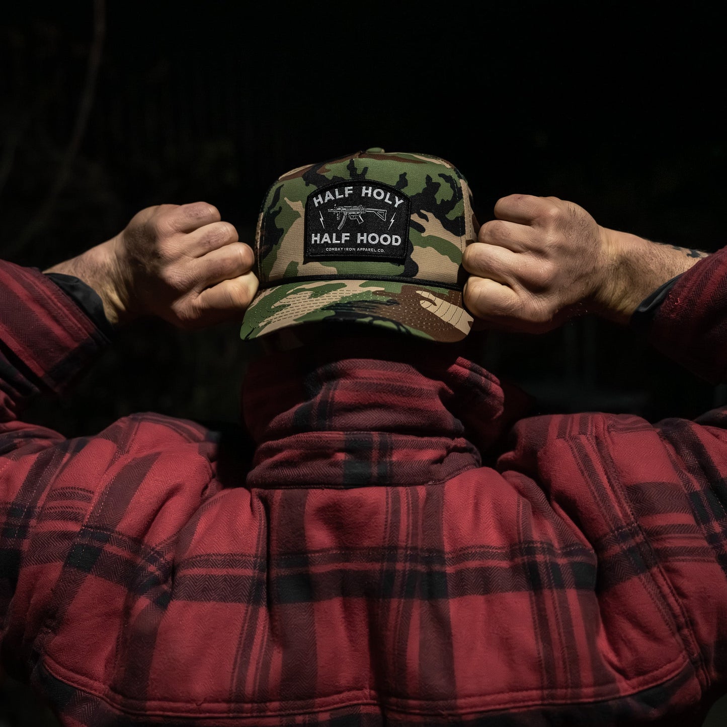 Half Holy. Half Hood. Patch Weekender Snapback