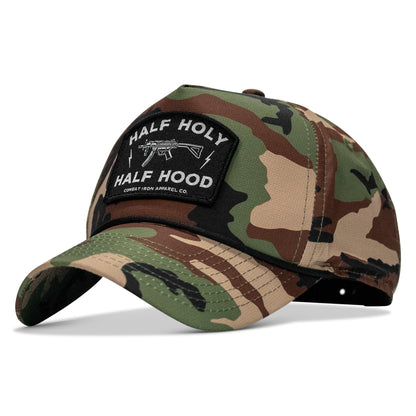 Half Holy. Half Hood. Patch Weekender Snapback