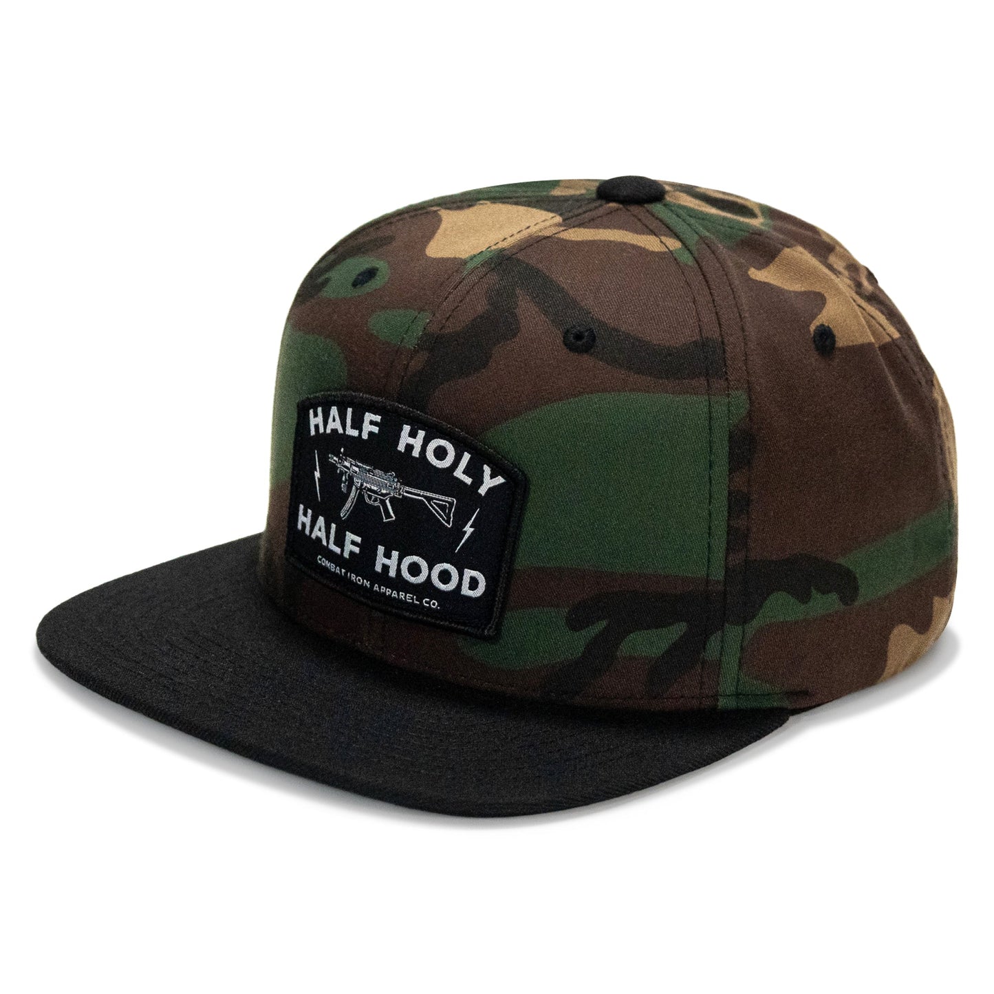 Half Holy. Half Hood. Flatbill Hat