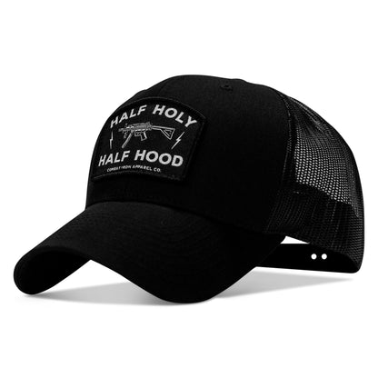 Half Holy. Half Hood. Patch Snapback Hat