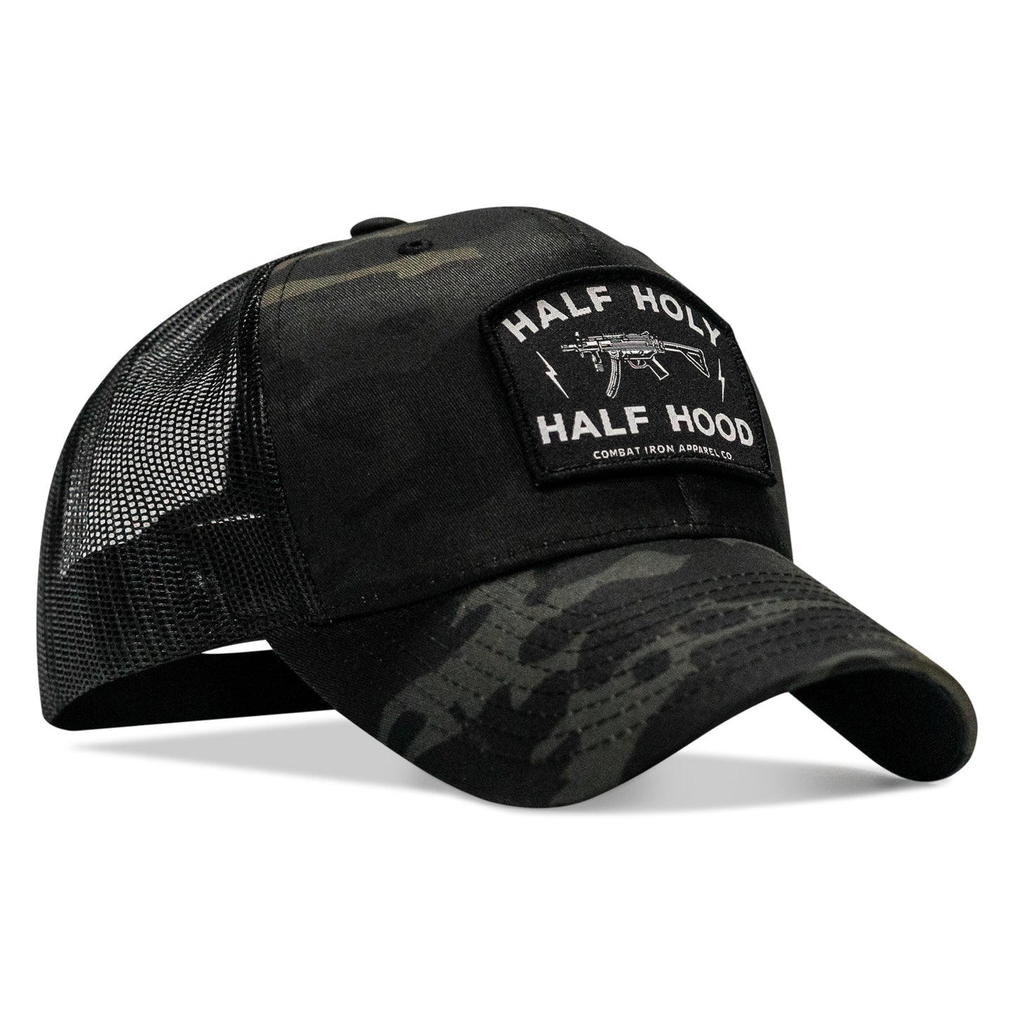 Half Holy. Half Hood. Patch Snapback Hat