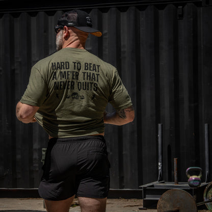 Hard To Beat A Mf'er That Never Quits Men's T-Shirt