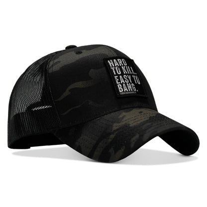 Hard to Kill. Easy to Bang. Patch Snapback Hat