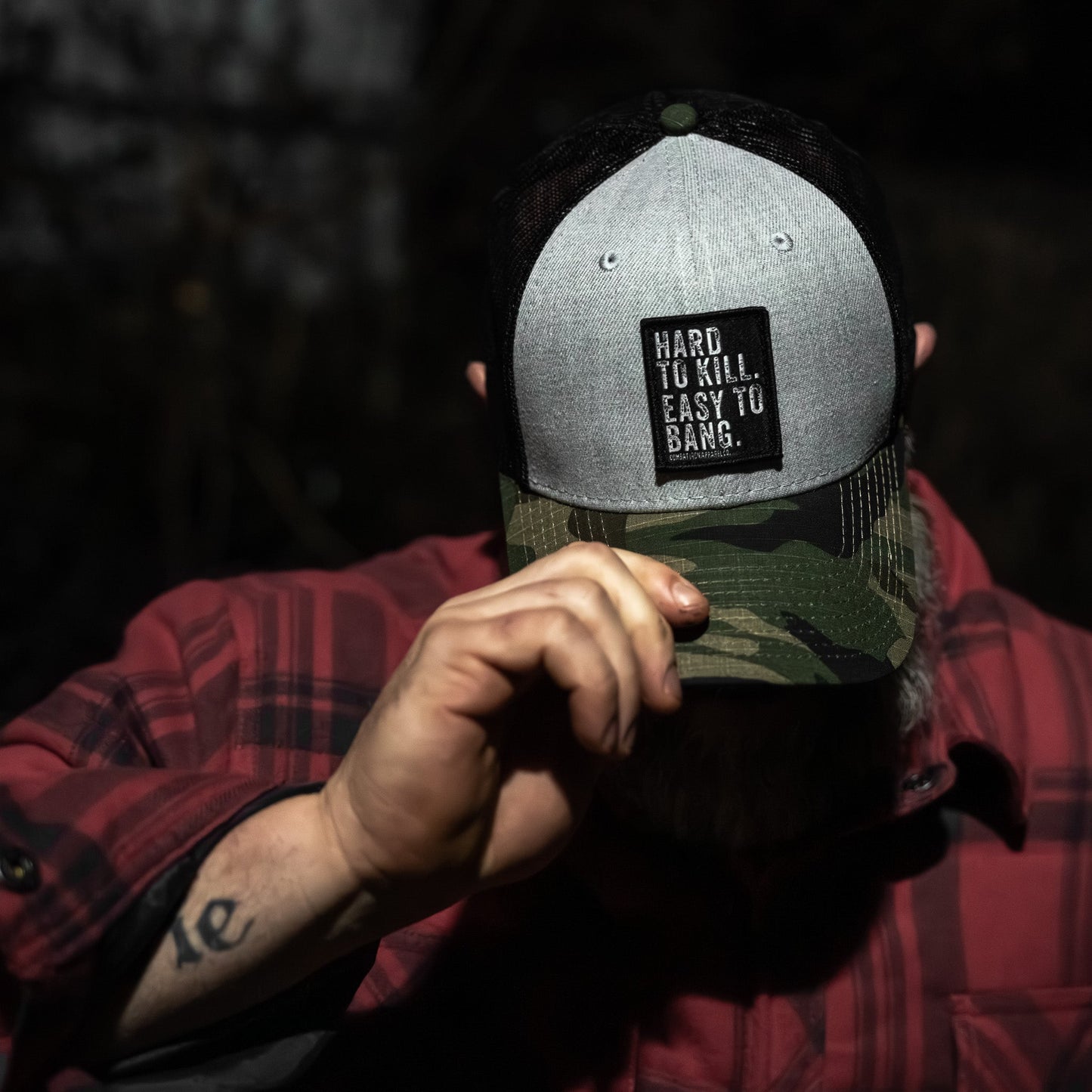 Hard to Kill. Easy to Bang. Patch Snapback Hat
