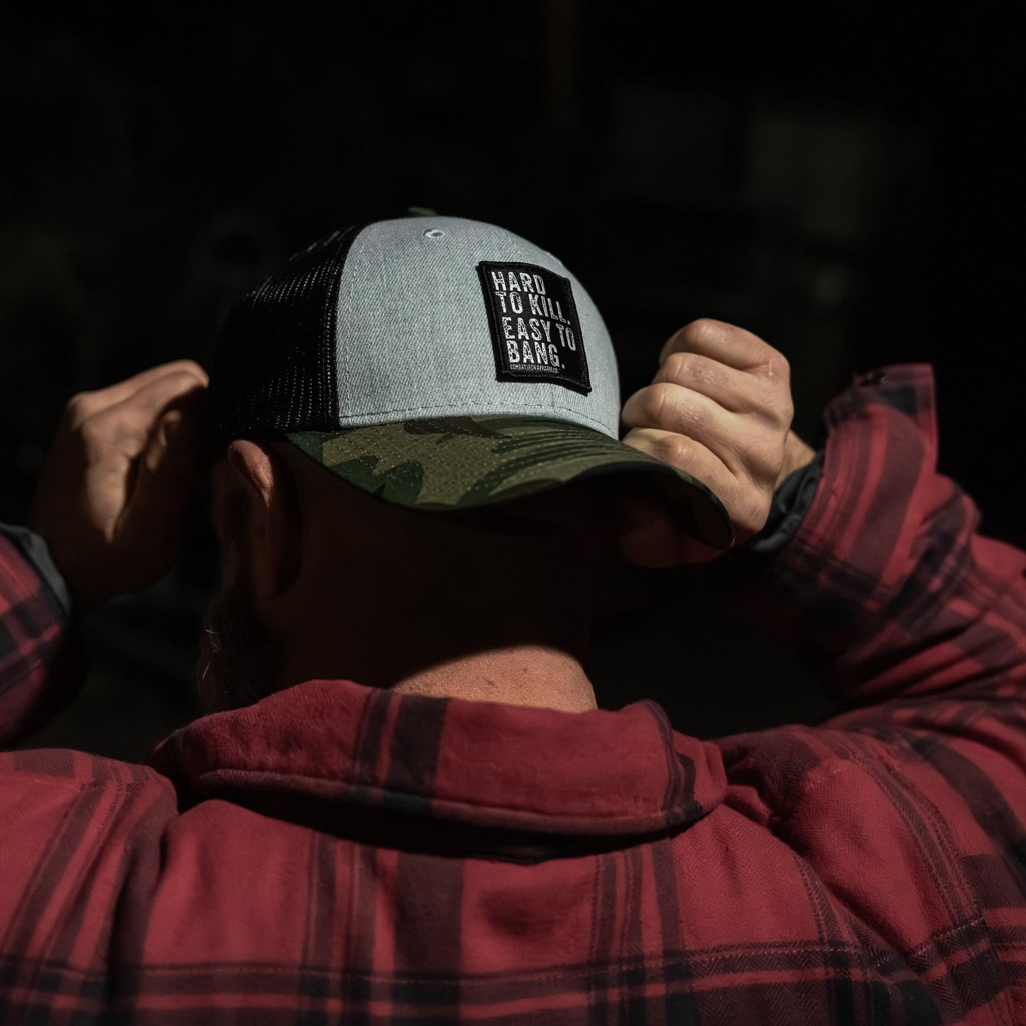 Hard to Kill. Easy to Bang. Patch Snapback Hat
