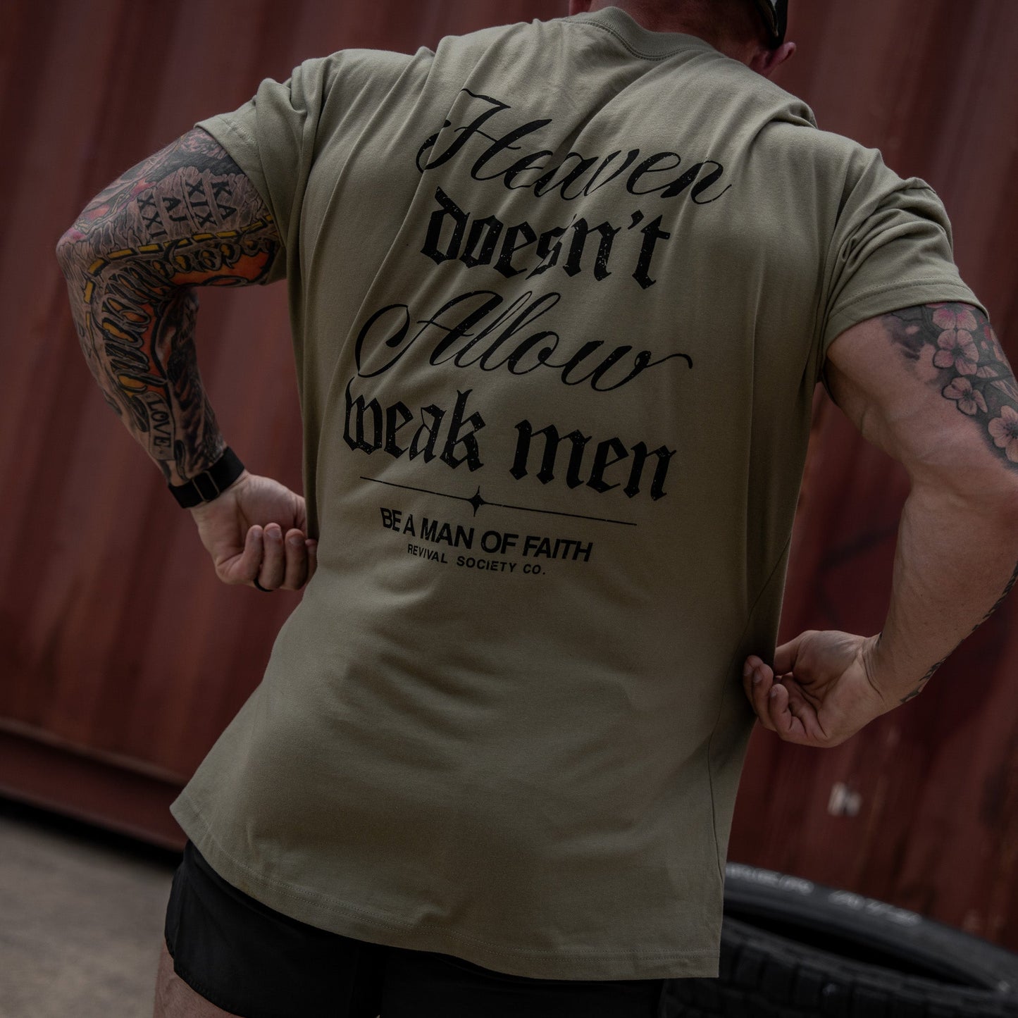 Heaven Doesn't Allow Weak Men Men's T-Shirt