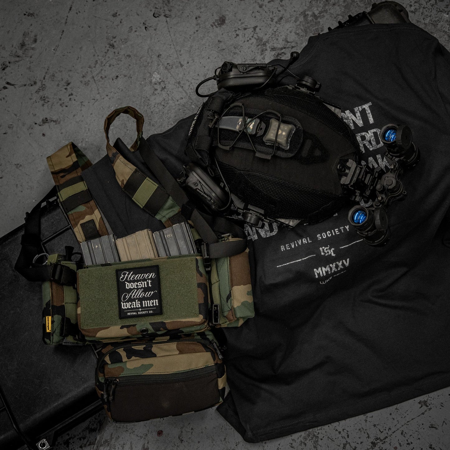 Heaven Doesn't Allow Weak Men Velcro Patch