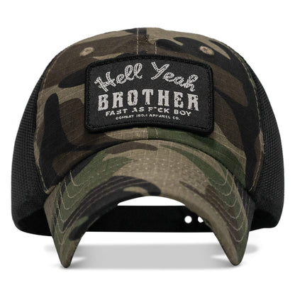 Hell Yeah Brother Patch Tactical Ripstop Mesh Snapback Hat