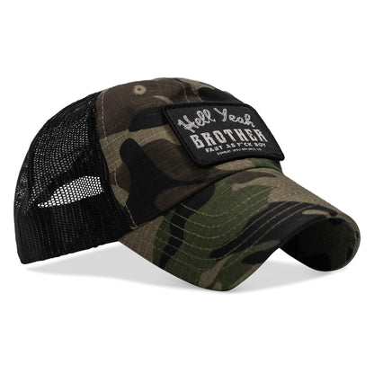 Hell Yeah Brother Patch Tactical Ripstop Mesh Snapback Hat