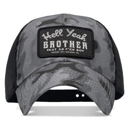 Hell Yeah Brother Patch Tactical Ripstop Mesh Snapback Hat