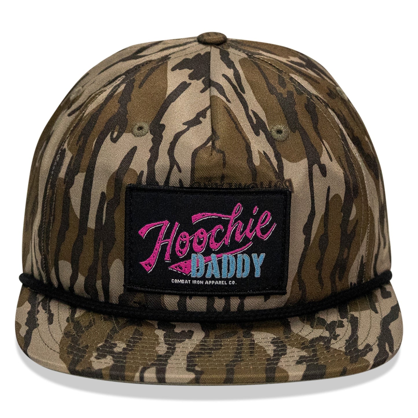 Retro Hoochie Daddy Script Patch Flatbill Snapback Hat