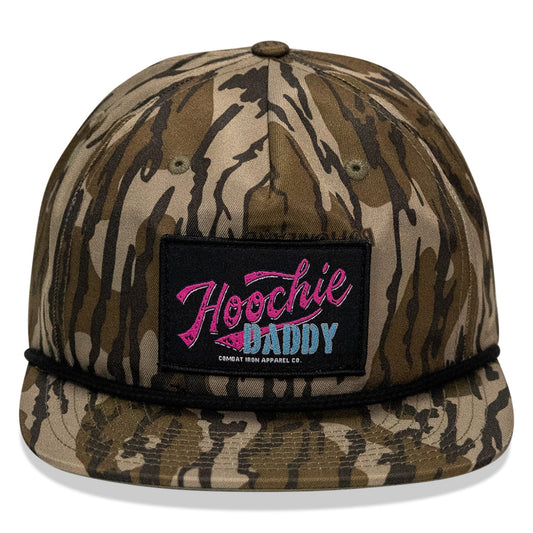 Retro Hoochie Daddy Script Patch Flatbill Snapback Hat