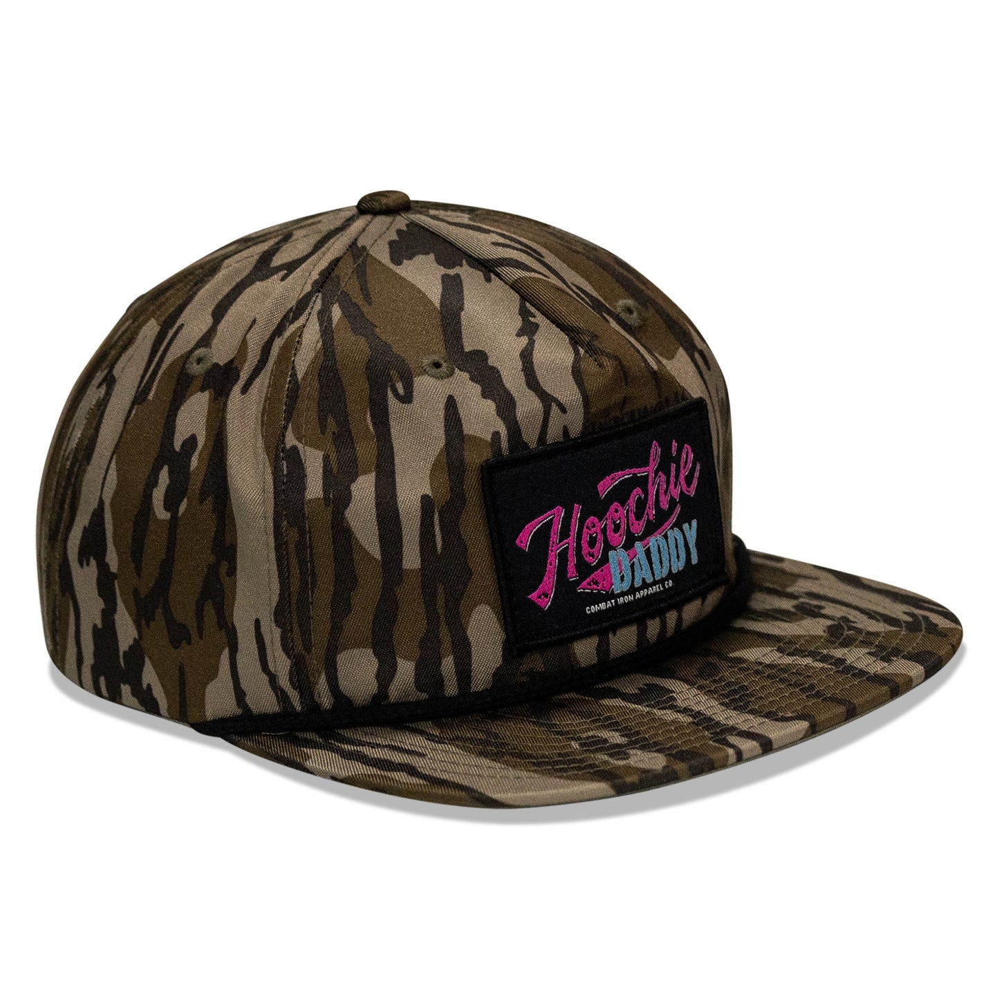 Retro Hoochie Daddy Script Patch Flatbill Snapback Hat