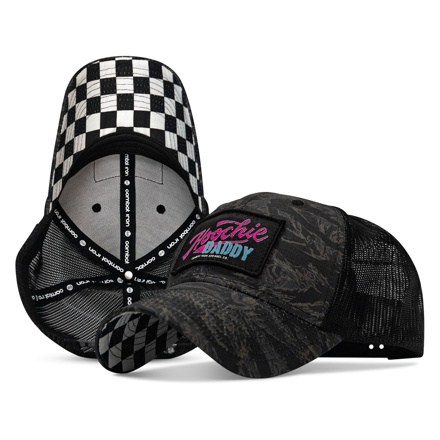 Hoochie Daddy Retro Script Patch Original Ripstop Snapback Hat
