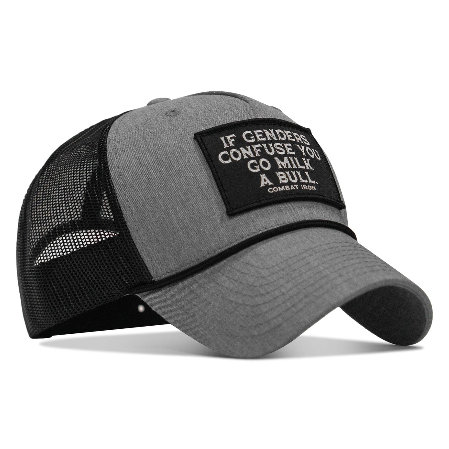 If Gender Confuses You Go Milk A Bull Patch Rope Snapback Hat