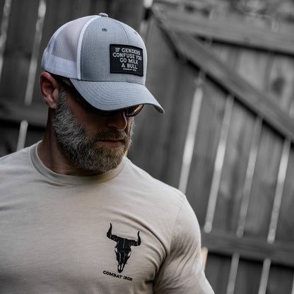 If Genders Confuse You, Go Milk A Bull Patch Snapback Hat