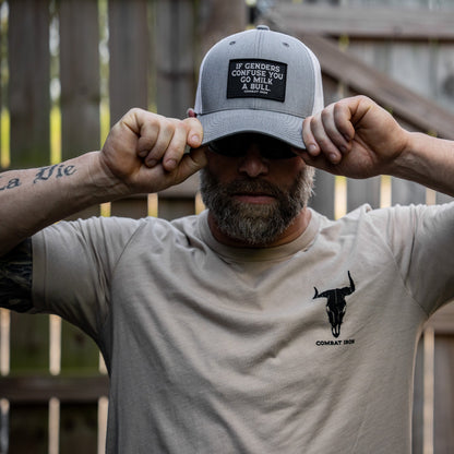 If Genders Confuse You, Go Milk A Bull Patch Snapback Hat