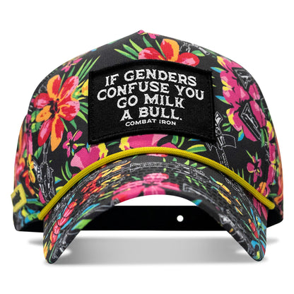 If Genders Confuse You Go Milk A Bull Patch Weekender Snapback Hat