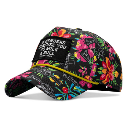 If Genders Confuse You Go Milk A Bull Patch Weekender Snapback Hat