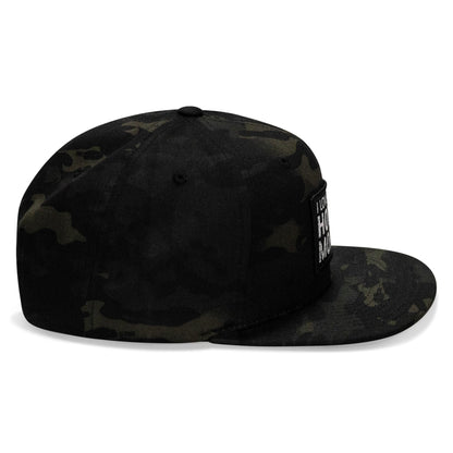 I Love Hot Moms Patch Flatbill Snapback Hat