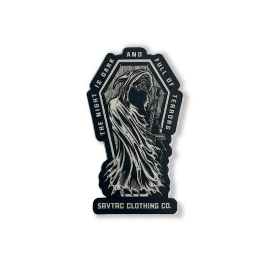 The Night Is Dark Sticker