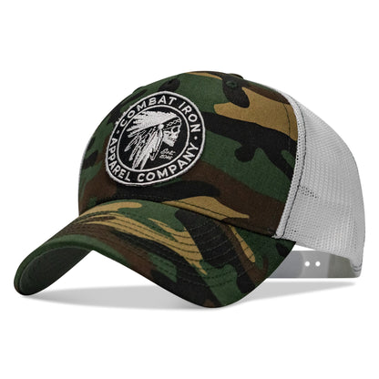 Indian Chief Skull Patch Snapback