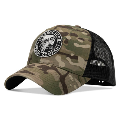 Indian Chief Skull Patch Snapback