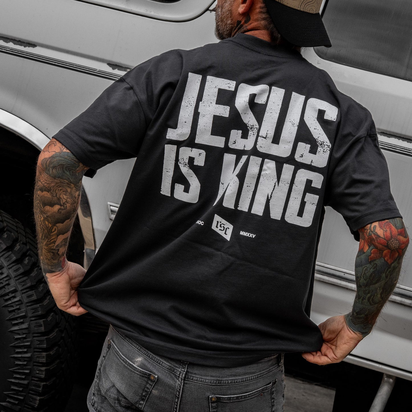 Jesus Is King Heavyweight Men's T-Shirt