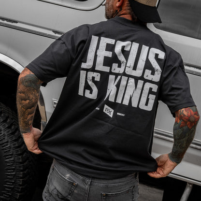 Jesus Is King Heavyweight Men's T-Shirt