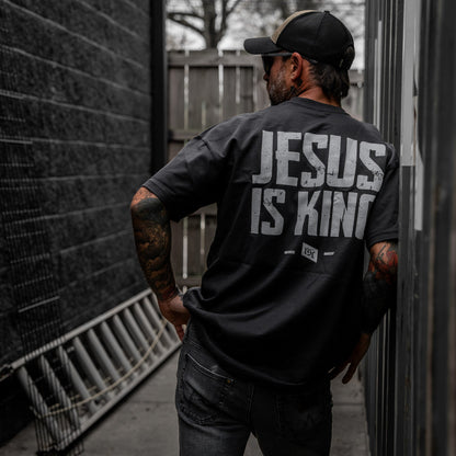 Jesus Is King Heavyweight Men's T-Shirt