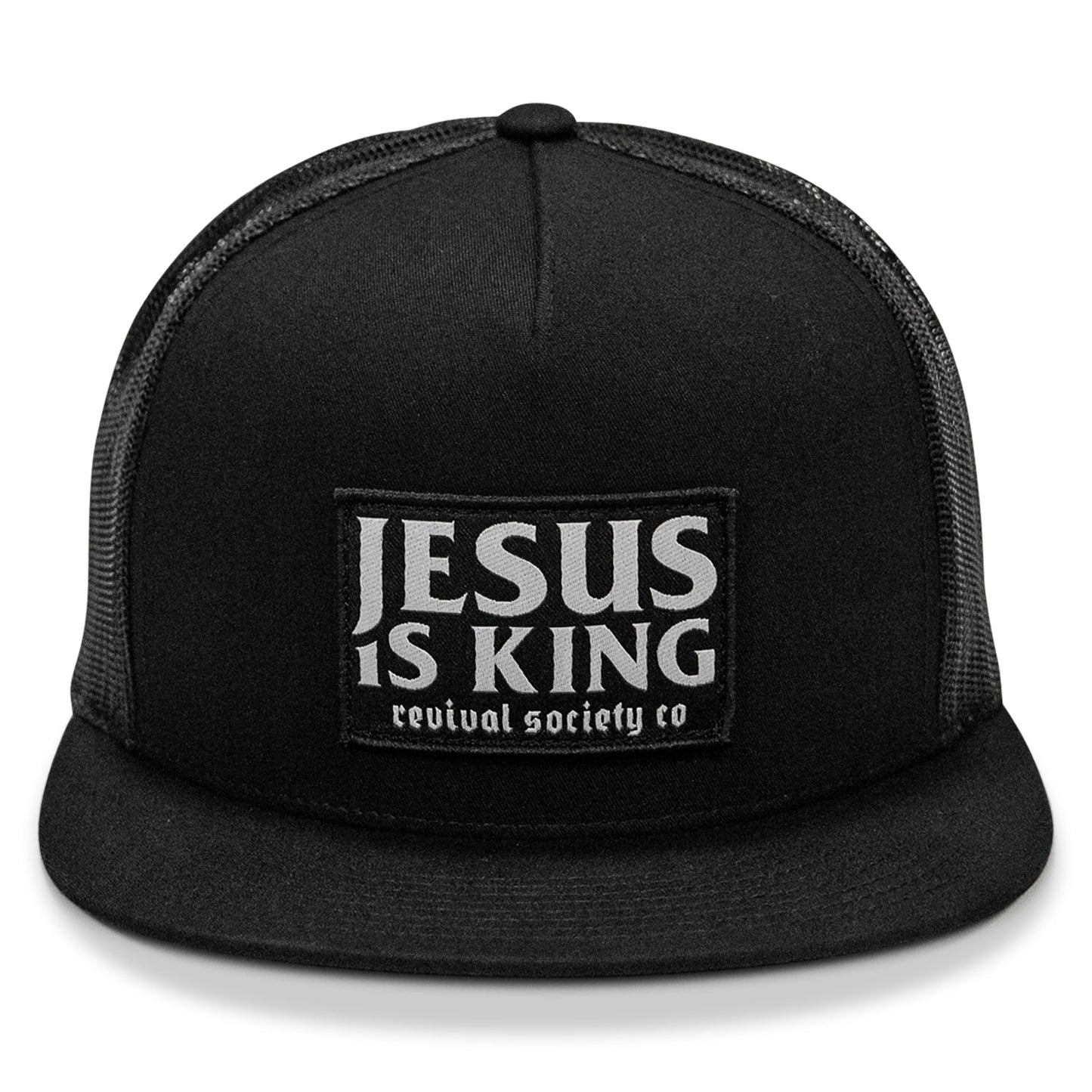 Jesus Is King Patch Flatbill Hat
