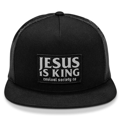 Jesus Is King Patch Flatbill Hat