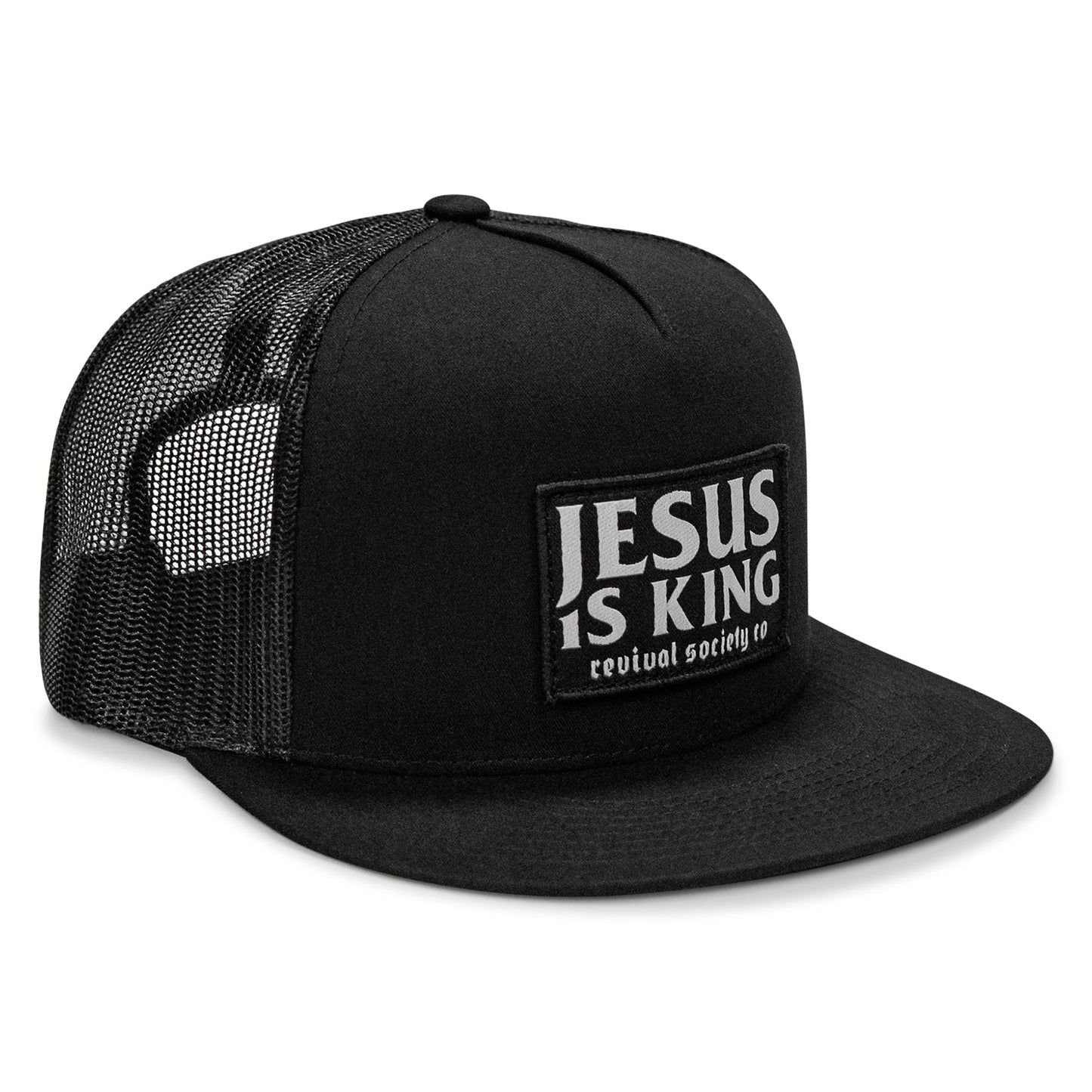 Jesus Is King Patch Flatbill Hat