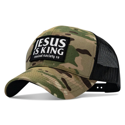 Jesus Is King Patch Snapback Hat