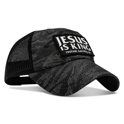 Jesus Is King Patch Tactical Ripstop Mesh Snapback Hat
