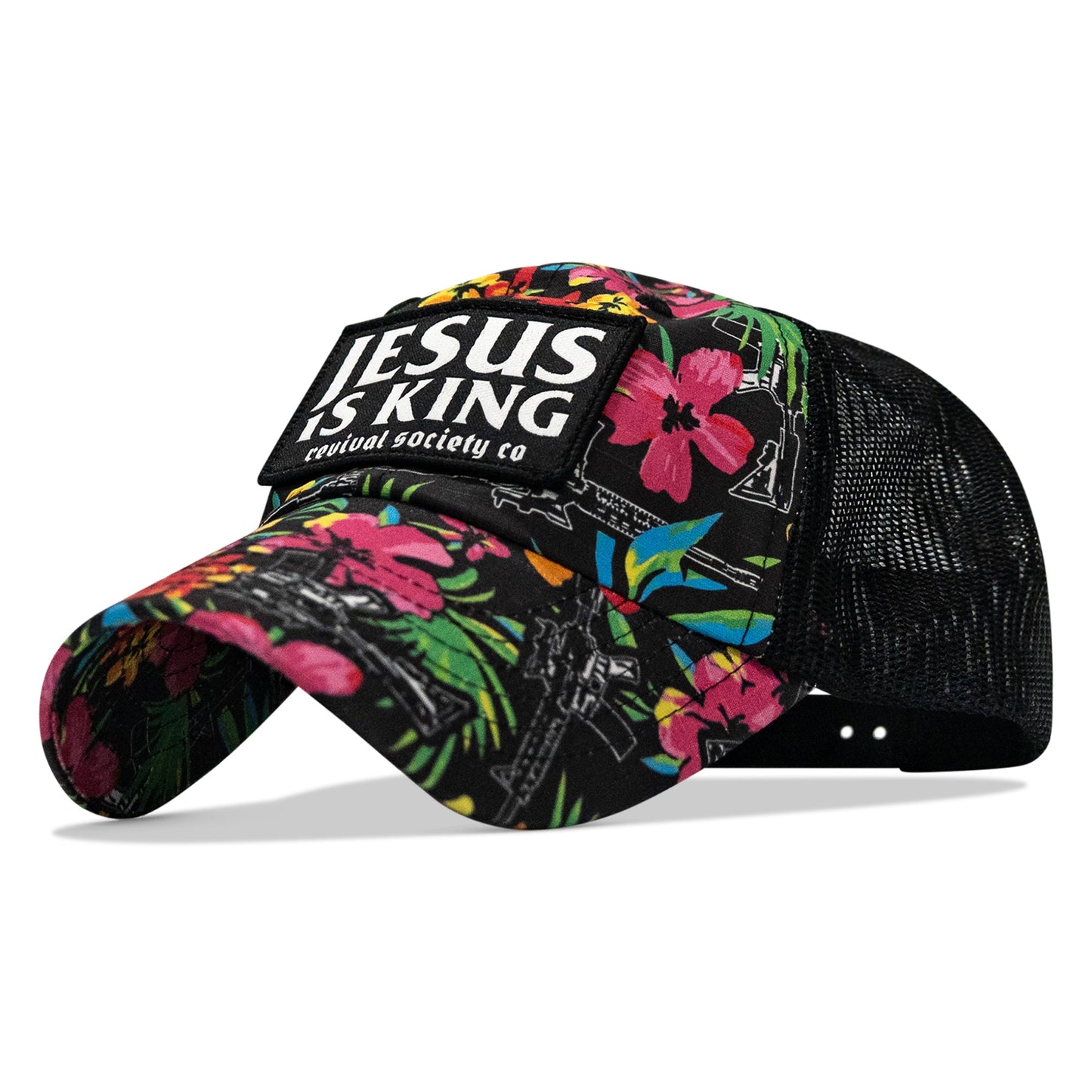 Jesus Is King Patch Tactical Ripstop Mesh Snapback Hat