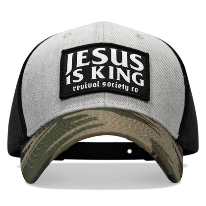 Jesus Is King Patch Original Ripstop Snapback Hat