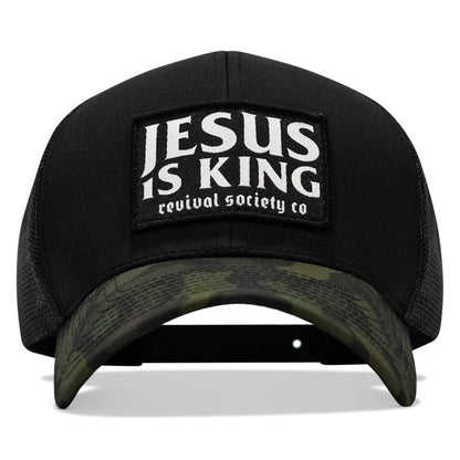 Jesus Is King Patch Snapback Hat