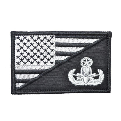 EOD MASTER Explosive Ordnance Disposal USA Flag - 2.25x3.5 Patch