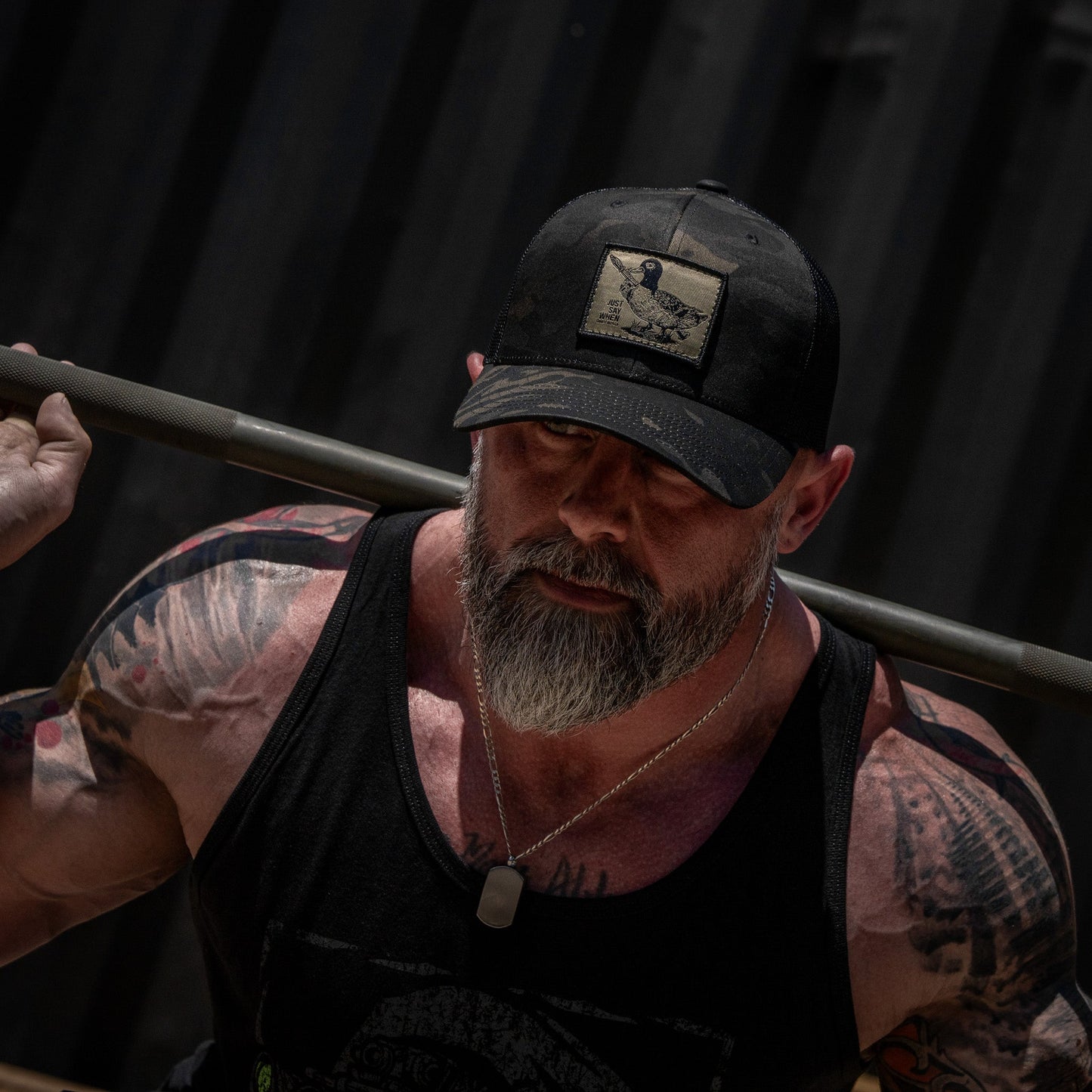 Just Say When Patch Snapback Hat