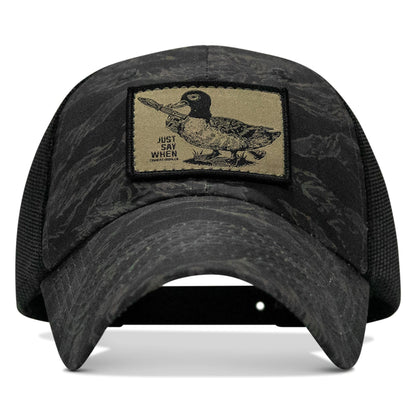 Just Say When Patch. Tactical Ripstop Mesh Snapback Hat