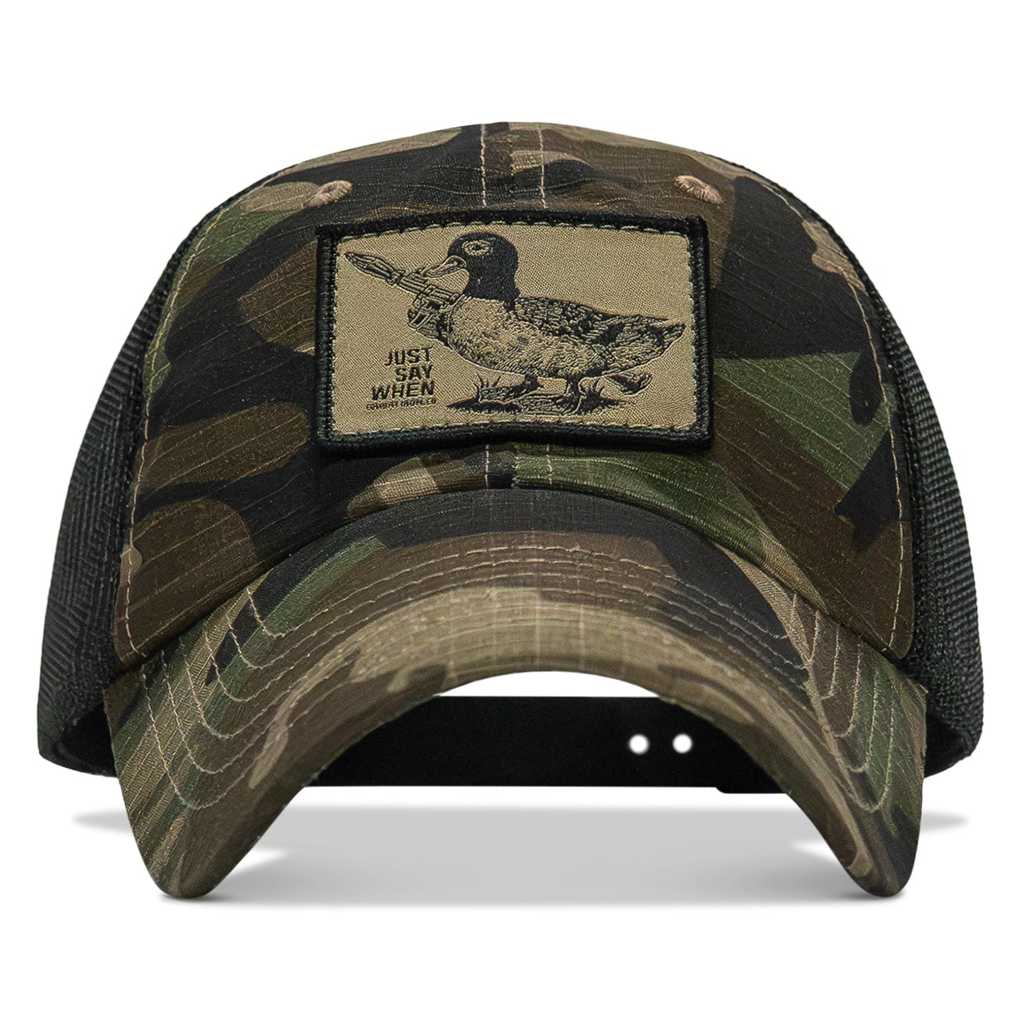 Just Say When Patch. Tactical Ripstop Mesh Snapback Hat