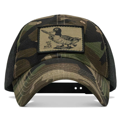 Just Say When Patch. Tactical Ripstop Mesh Snapback Hat