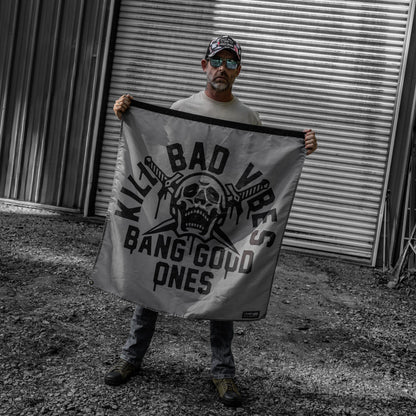 Kill Bad Vibes 3'x3' Flag
