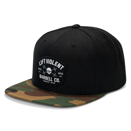 Lift Violent Barbell Co Patch Flatbill Snapback Hat