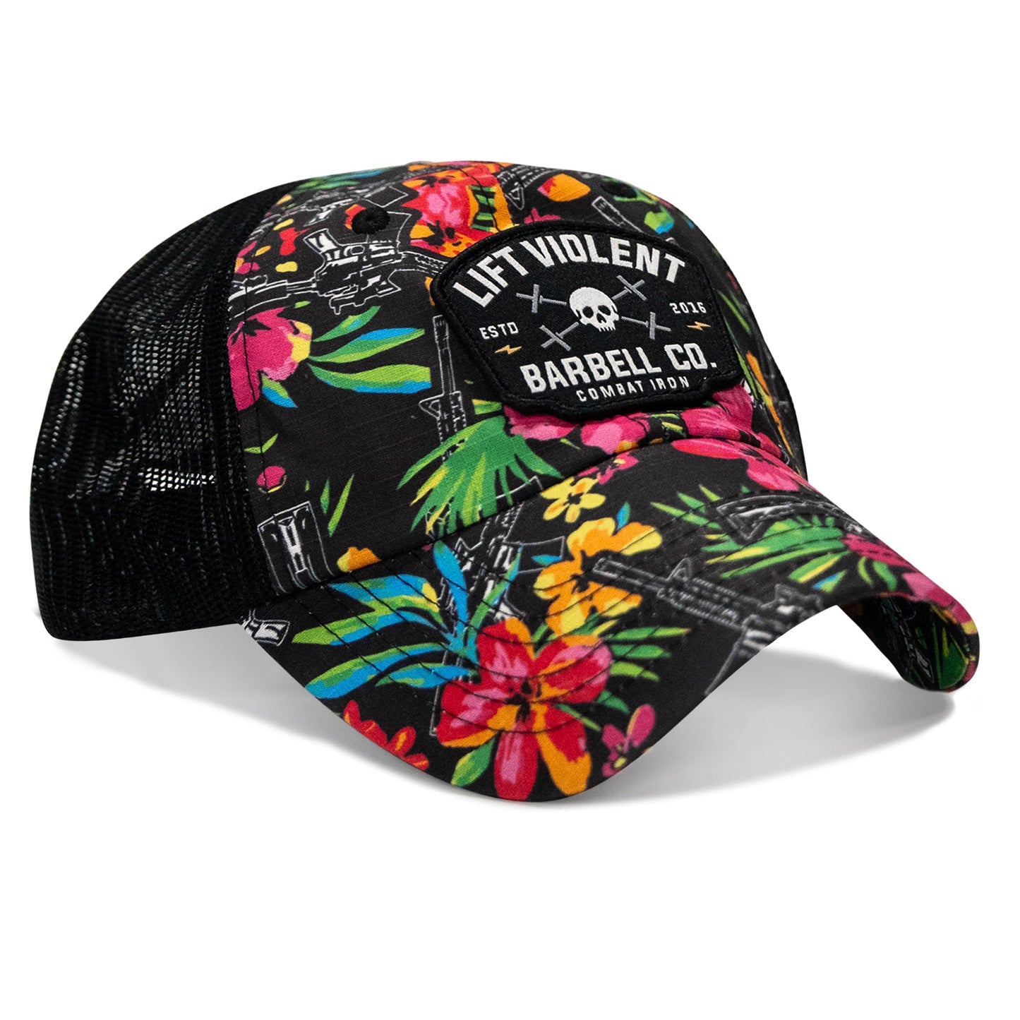 Lift Violent Barbell Co Patch. Tactical Ripstop Mesh Snapback Hat
