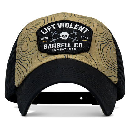 Lift Violent Barbell Co Patch. Tactical Ripstop Mesh Snapback Hat